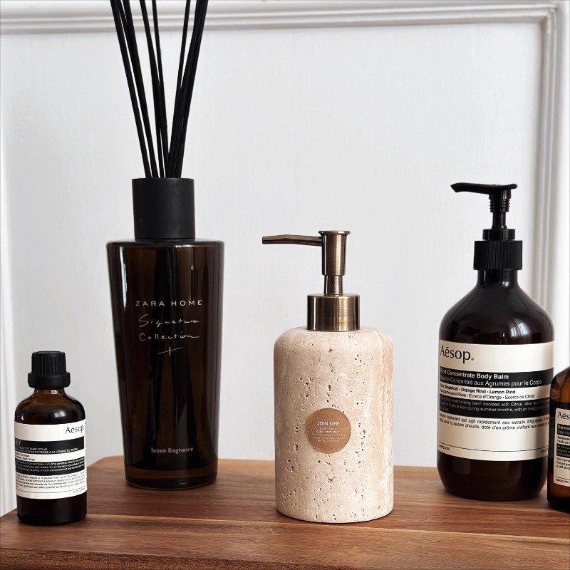 Natural Stone Lotion Dispenser - Luxury Skincare Jars 评论和价格